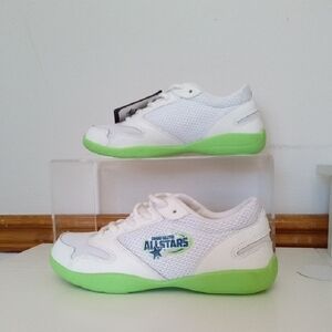 Ohio Elite All Stars White Green Athletic Sneakers Shoes Size 4.5 Cheer